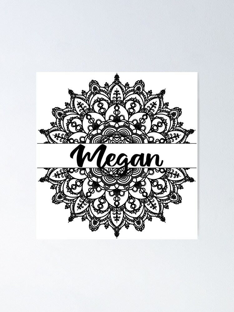 arte del nombre de megan