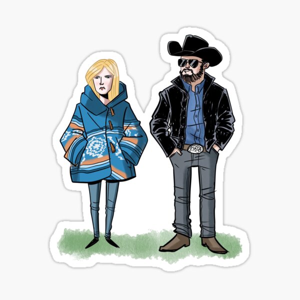 Yellowstone Fanart - SEND RIP Sticker