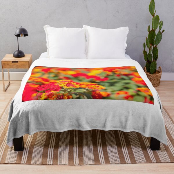 Item preview, closeup of colorful lantana blooming flowers. designed and sold by rajeshbac.