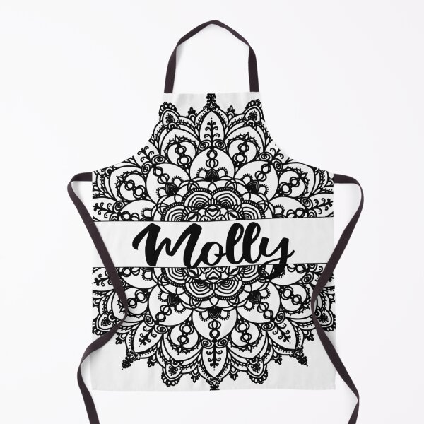 Item preview, First name Molly mandala in black designed and sold by felinefeelings.