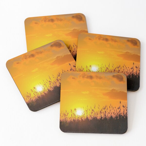 Item preview, sunset behind sugarcane field designed and sold by rajeshbac.
