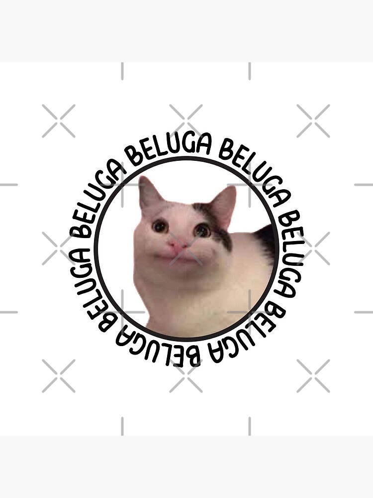 Beluga cat discord meme Magnet for Sale by anins-azuree