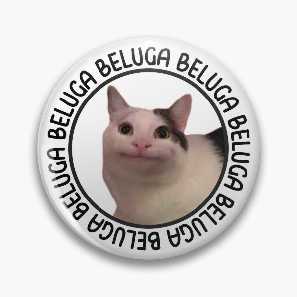 Beluga Cat Discord Meme Pins and Buttons for Sale