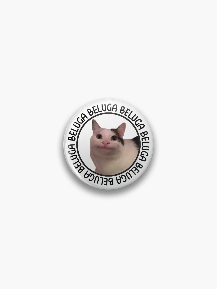 Beluga Cat Discord Meme Pins and Buttons for Sale