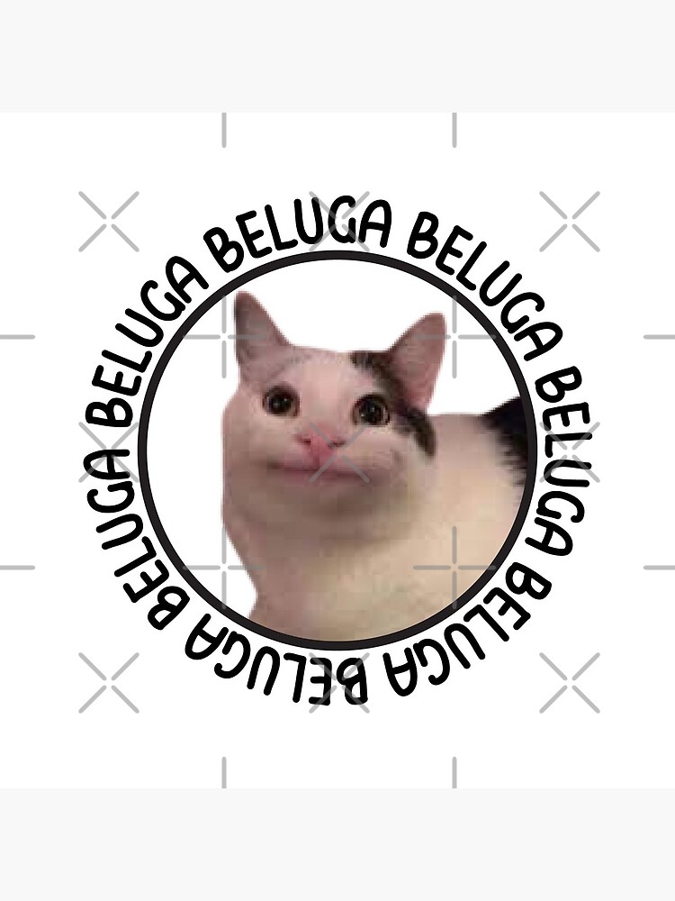 beluga cat discord meme Greeting Card for Sale by anins-azuree