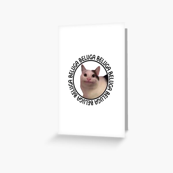 Beluga cat, Beluga Cat Meme, Meme Sticker for Sale by graphic-genie