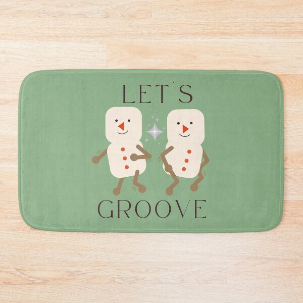 Item preview, Groovy Christmas Marshmallow Snowman (Green Version) designed and sold by aaalou.