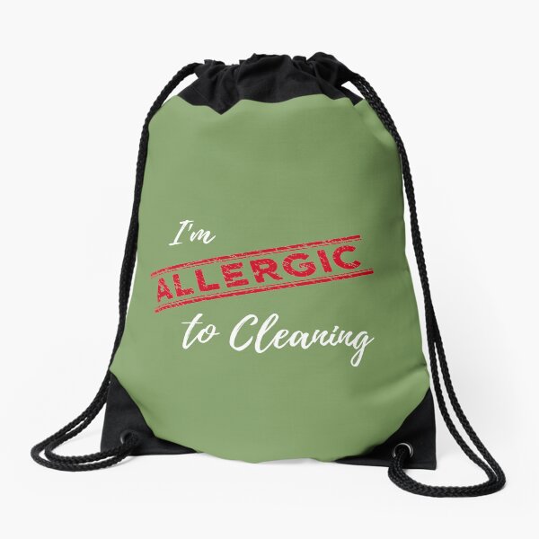 Item preview, I'm Allergic to Cleaning Funny Cleaning Lady Housekeeper designed and sold by SavvyCleaner.