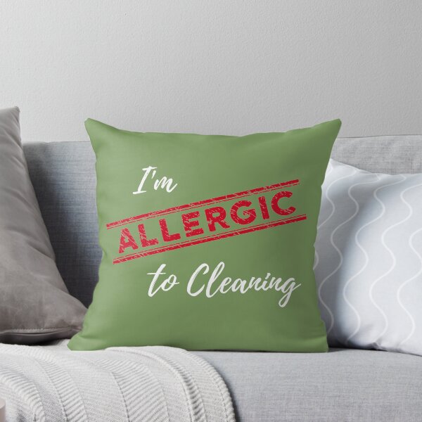 Item preview, I'm Allergic to Cleaning Funny Cleaning Lady Housekeeper designed and sold by SavvyCleaner.