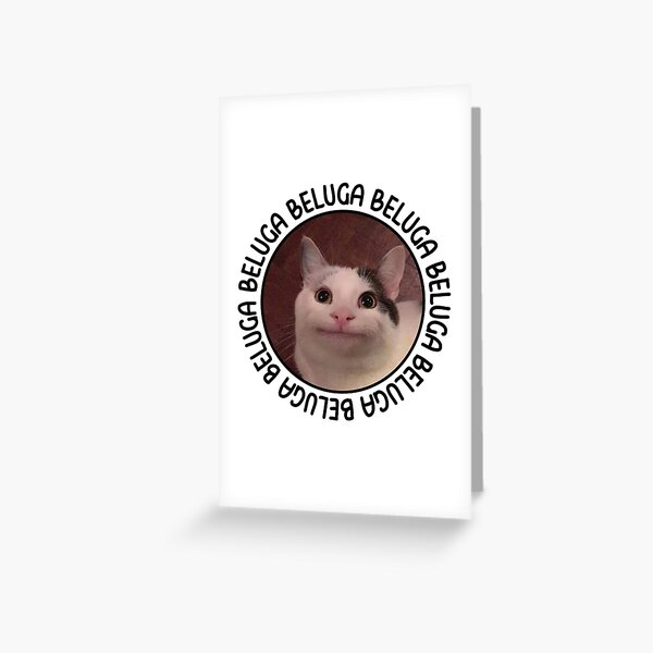 Beluga cat, Beluga Cat Meme, Meme Sticker for Sale by graphic-genie