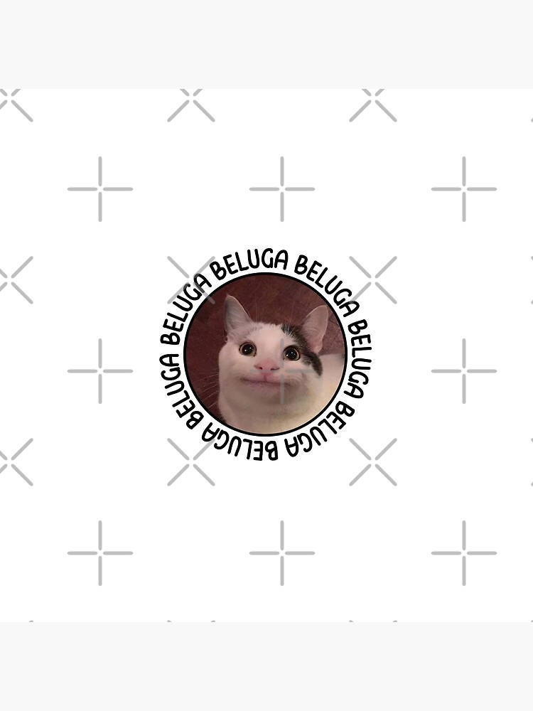 beluga cat discord pfp | Art Board Print