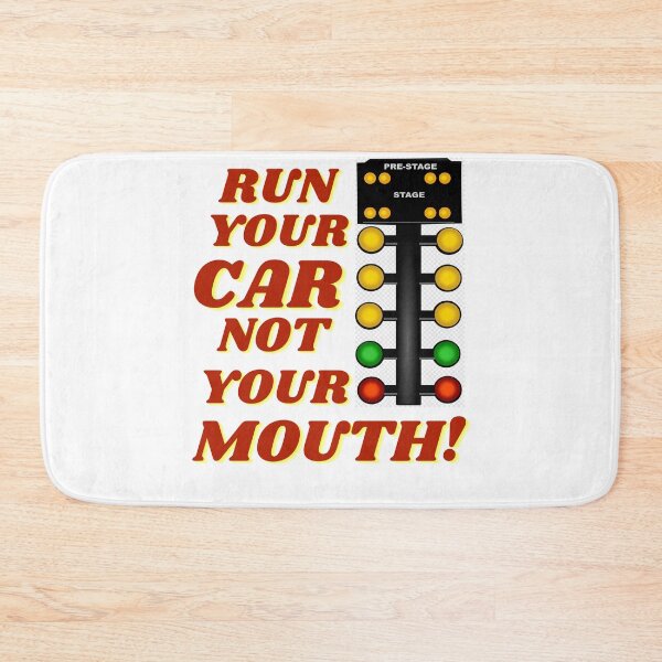 Item preview, Run Your Car Not Your Mouth Drag Racing Car Design Funny Parody designed and sold by TheScottRod.