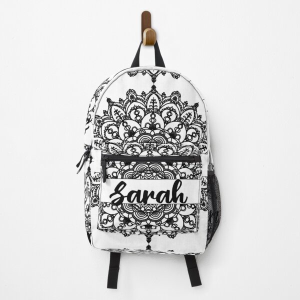 Item preview, First name Sarah mandala in black designed and sold by felinefeelings.