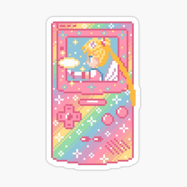 Item preview, Anime Handheld Pixel Art designed and sold by AlleenasPixels.