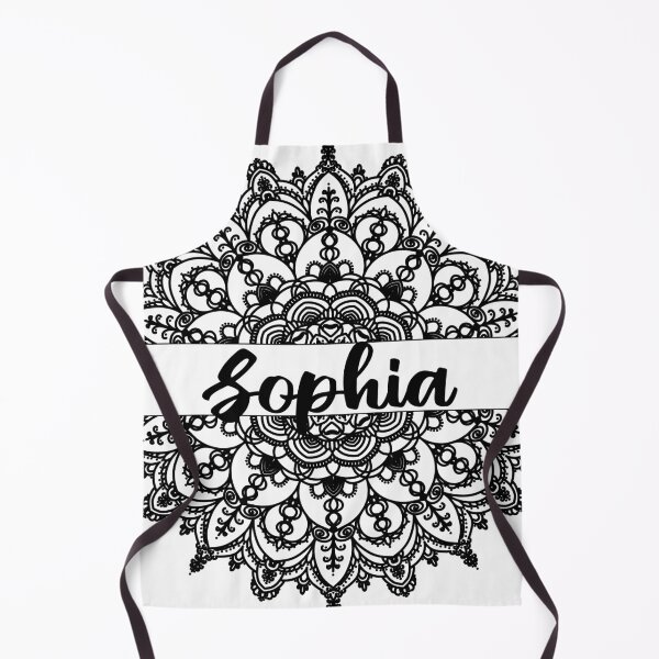 Item preview, First name Sophia mandala in black designed and sold by felinefeelings.