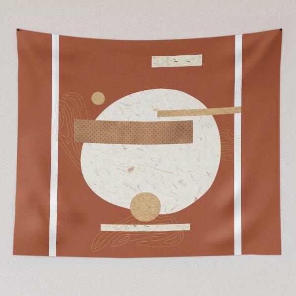 Item preview, Trendy Bohemian Graphics | Circles and Lines | Dark Orange designed and sold by DesignbyDAE.