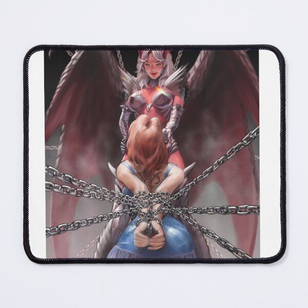 Item preview, Succubus binds a redhead in chains designed and sold by jackscomics.