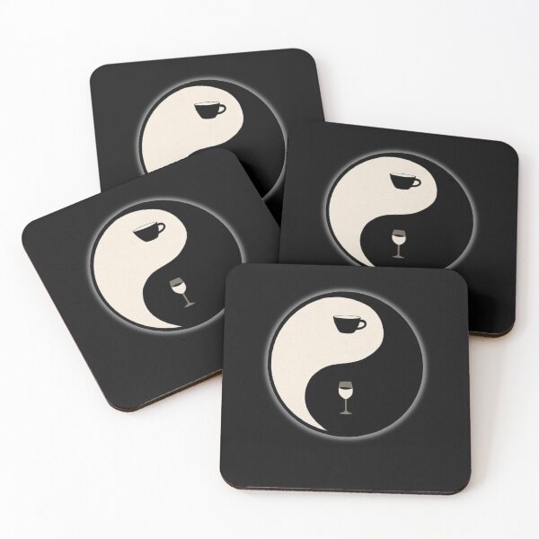 Item preview, Coffee And Wine Ying Yang designed and sold by Rockopolys.