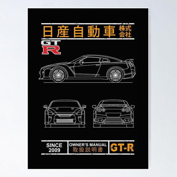Blueprint of the Skyline R34