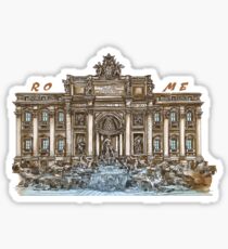 Trevi Fountain,Rome Sticker