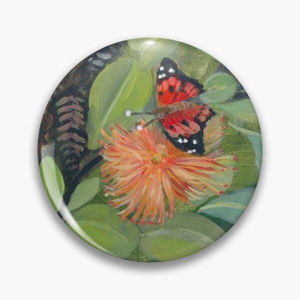 Item preview, Kamehameha Butterlies with Orange Ohia designed and sold by Wendy Roberts.
