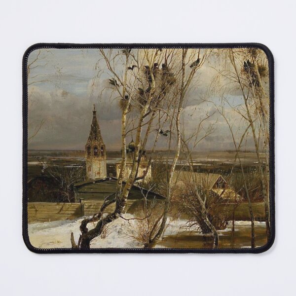 Item preview, The Rooks Have Arrived. Painted by Alexei Kondratievich Savrasov (1830–1897) designed and sold by Art Outlaws.