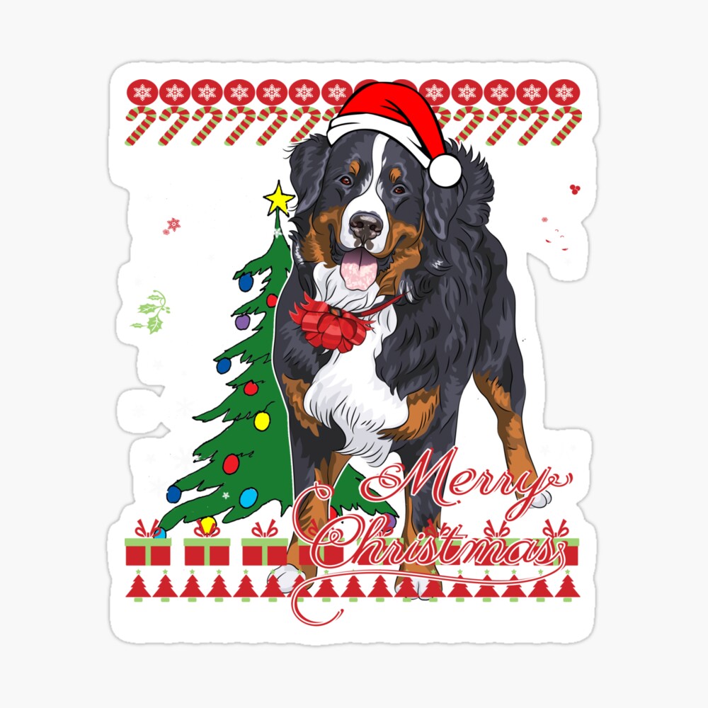 bernese mountain dog christmas jumper