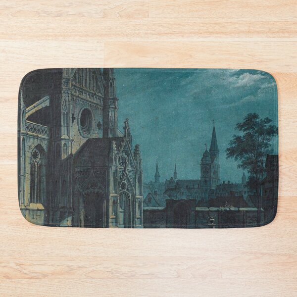 Item preview, Forecourt of a Gothic Cathedral by Moonlight. Painted by Carl Gustav Carus (1789 - 1869) designed and sold by Art Outlaws.