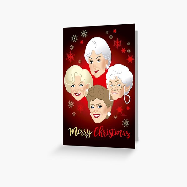 Golden Christmas Greeting Card