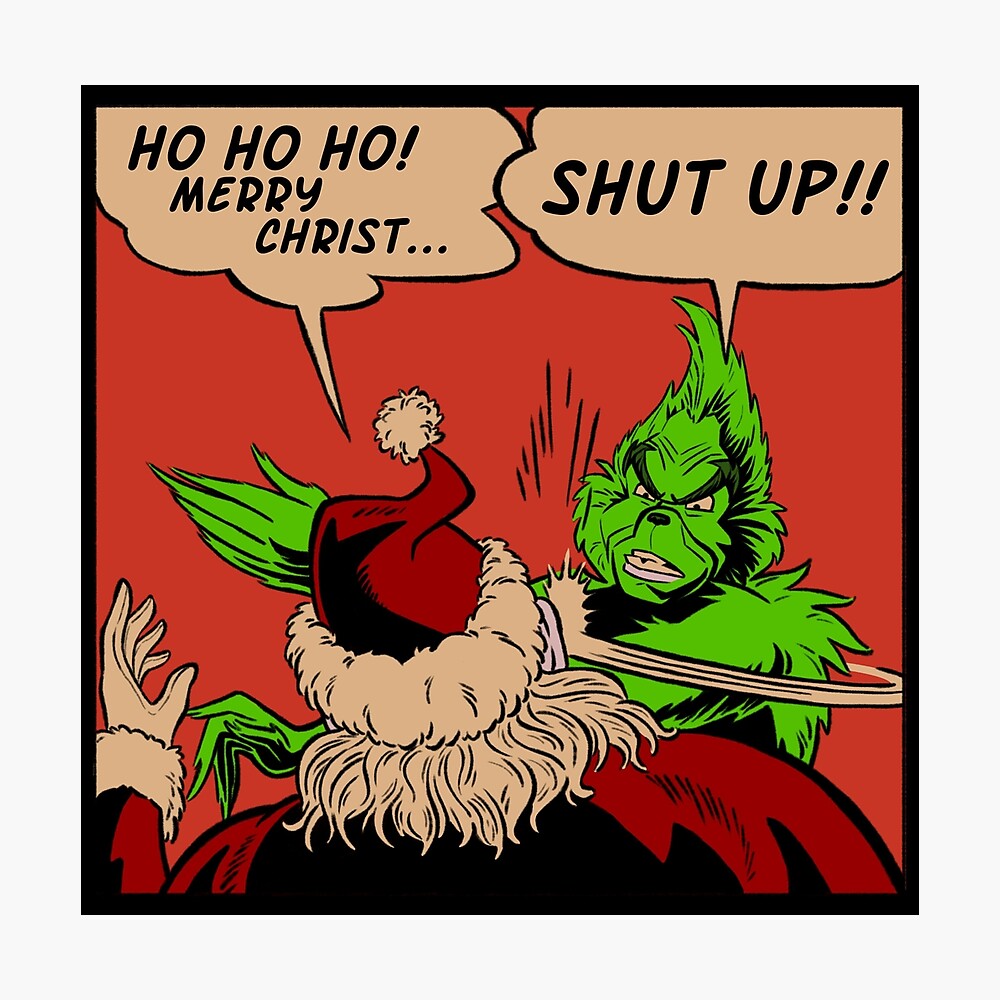 Grinch Slaps Santa