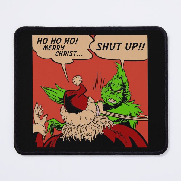 Item preview, Grinch Slaps Santa designed and sold by AwesomeWearIt.