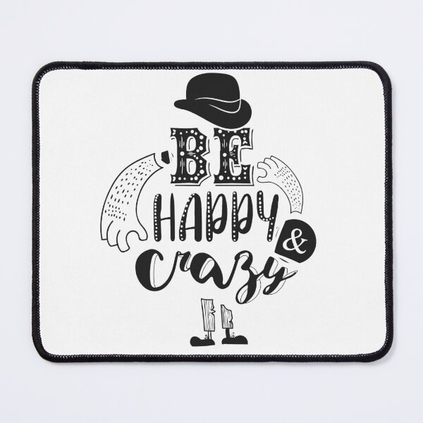 Item preview, Be Happy & Crazy designed and sold by BeeMeCreative.