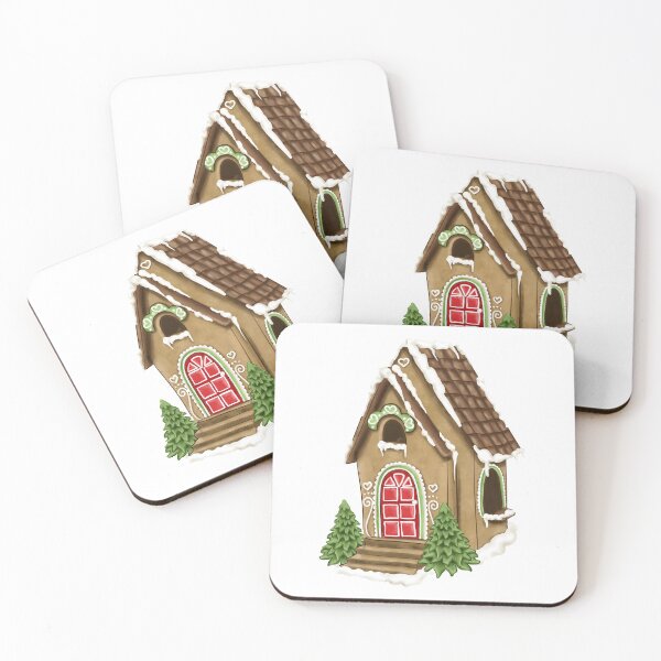 Item preview, Cute Xmas Gingerbread House Christmas Gift  Christmas Gingerbread  Cookies Biscuits designed and sold by CreativeBu.