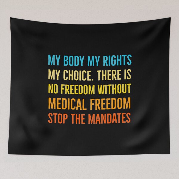 Item preview, STOP VAX MANDATES NO FREEDOM WITHOUT MEDICAL FREEDOM  designed and sold by HindSwan.
