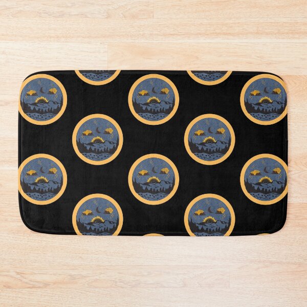 Item preview, Sunflower In The Night  - Yellow Distressed Style Badge designed and sold by Onewivnacher.