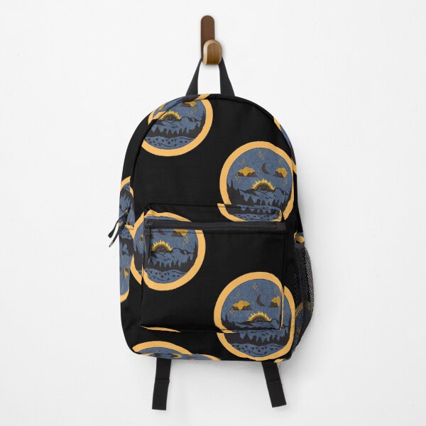 Item preview, Sunflower In The Night - Yellow Distressed Style Badge designed and sold by Onewivnacher.