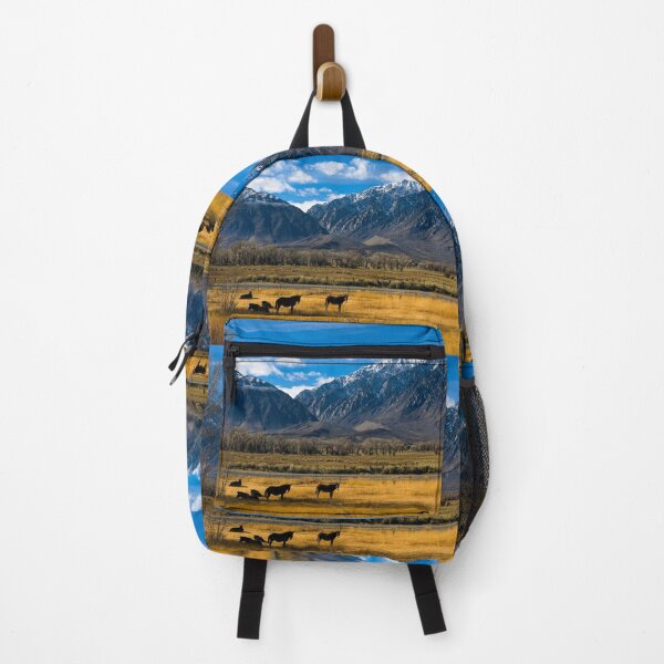 Item preview, Horses grazing in a meadow between U.S. 395 and Lower Rock Creek Road north of Bishop in Mono County, California designed and sold by OrcaNature.