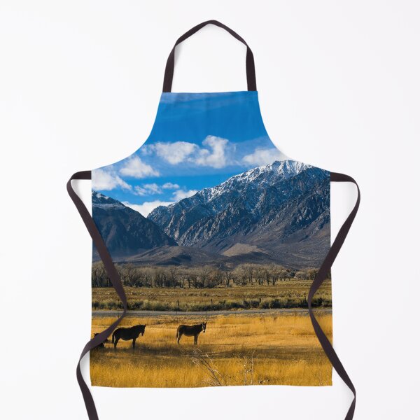 Item preview, Horses grazing in a meadow between U.S. 395 and Lower Rock Creek Road north of Bishop in Mono County, California designed and sold by OrcaNature.