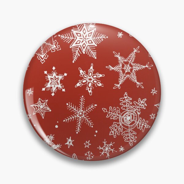 Item preview, Snow flakes (White on red) designed and sold by jaycejvr.