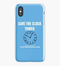Save the Clock Tower (Back to the Future Print) iPhone Case