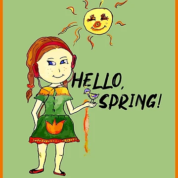 Artwork thumbnail, Hello, Spring! by Dilyana Rumenova - Shantabella