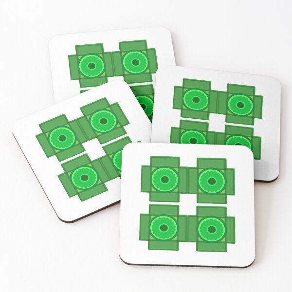 Item preview, Green Geometrical Flower in a Box designed and sold by Midnightviera.