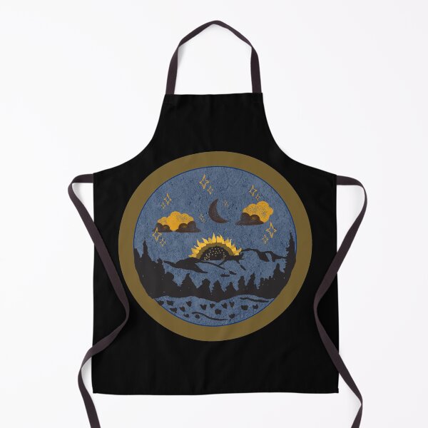 Item preview, Sunflower In The Night - Brown Distressed Style Badge designed and sold by Onewivnacher.