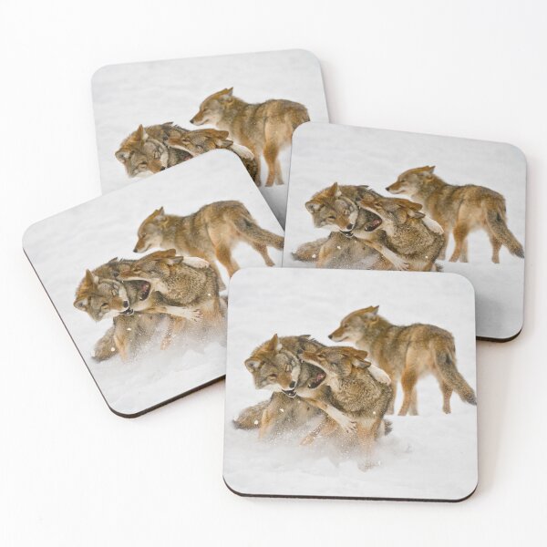 Item preview, Coyotes Playing designed and sold by Michael Cummings.