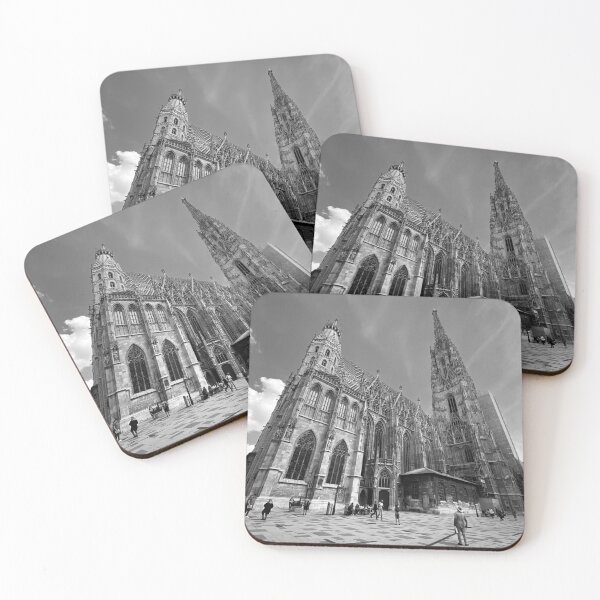 Item preview, black and white St. Stephen's Cathedral designed and sold by GenieRules.