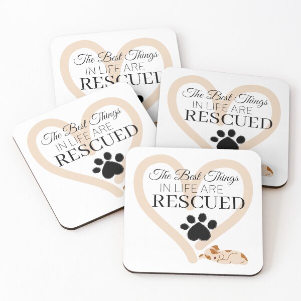Item preview, The Best Things in Life Are Rescued designed and sold by TeamLanaDogs.