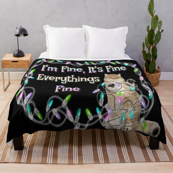Item preview, It's Fine I'm Fine Everything Is Fine Christmas Lights designed and sold by Paula Helit.