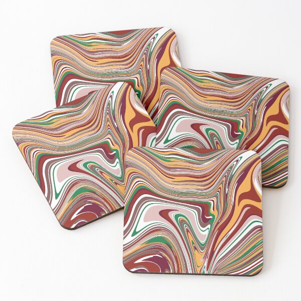 Item preview, liquid colored christmas marble pillow designed and sold by PhoneCapsule.