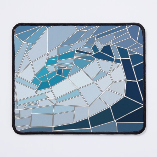 Item preview, Great Blue Ocean Wave Mosaic designed and sold by rewstudio.