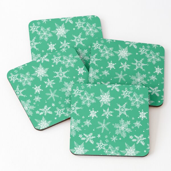 Aperçu de l'œuvre Flocons de neige (verts et blancs) créée et vendue par jaycejvr.